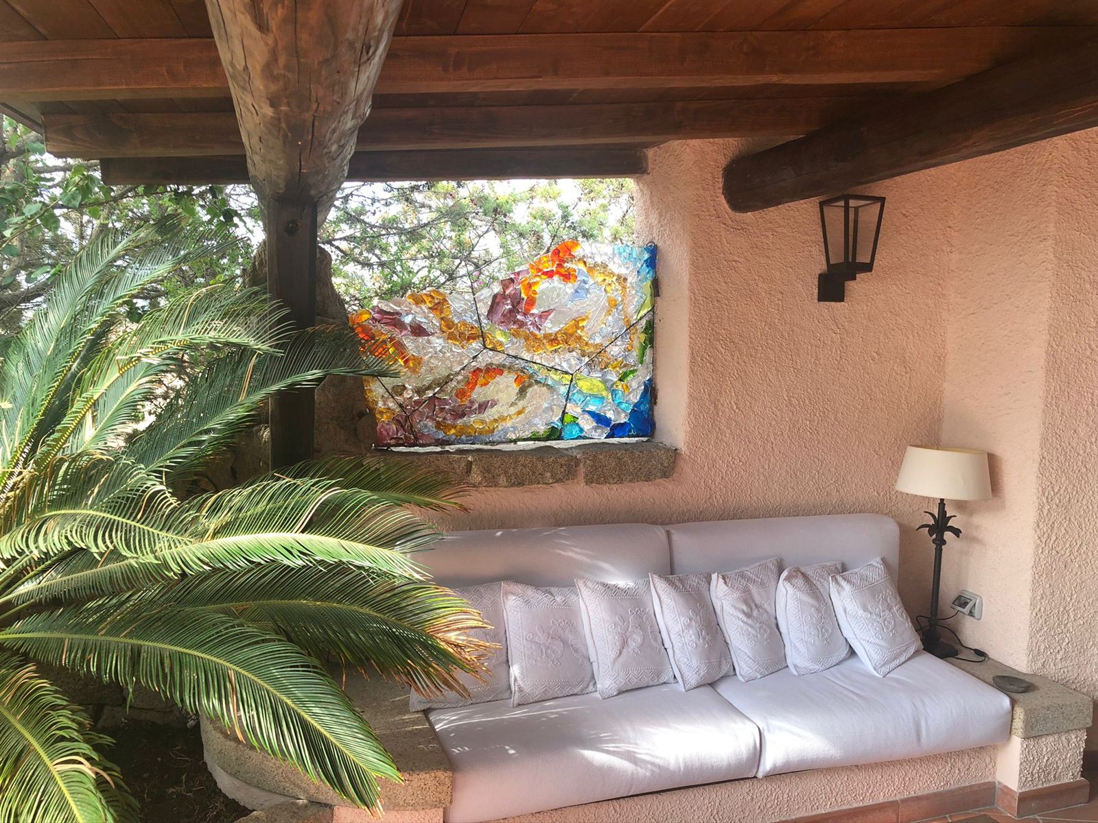 Patio rustico coperto