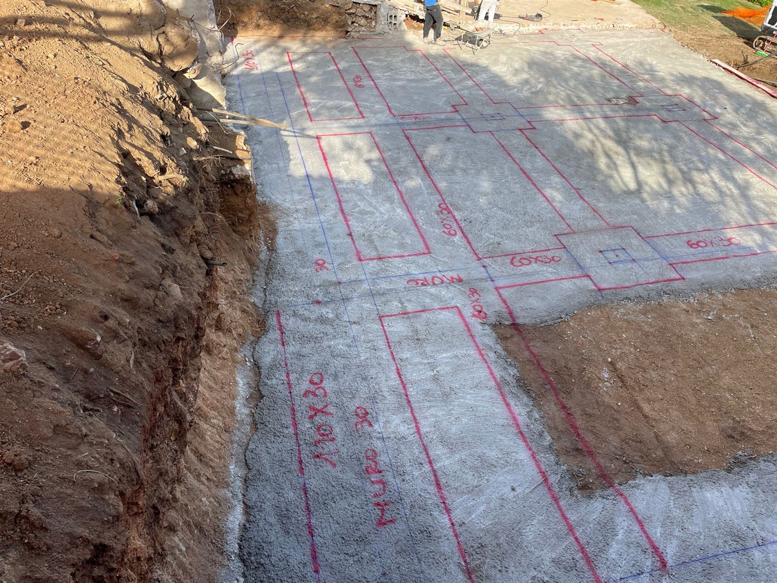 Tracciamento sulle fondazioni